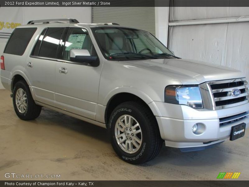 Ingot Silver Metallic / Stone 2012 Ford Expedition Limited