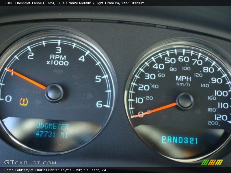 Blue Granite Metallic / Light Titanium/Dark Titanium 2008 Chevrolet Tahoe LS 4x4