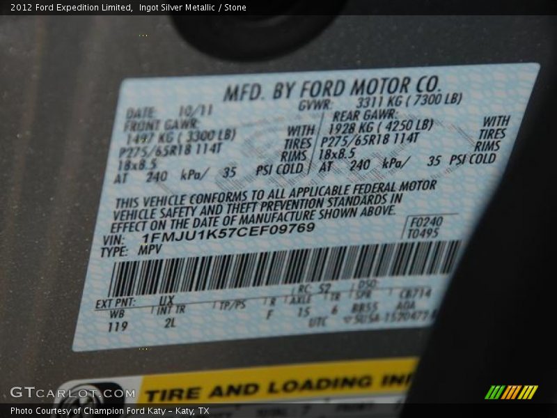 UX - 2012 Ford Expedition Limited