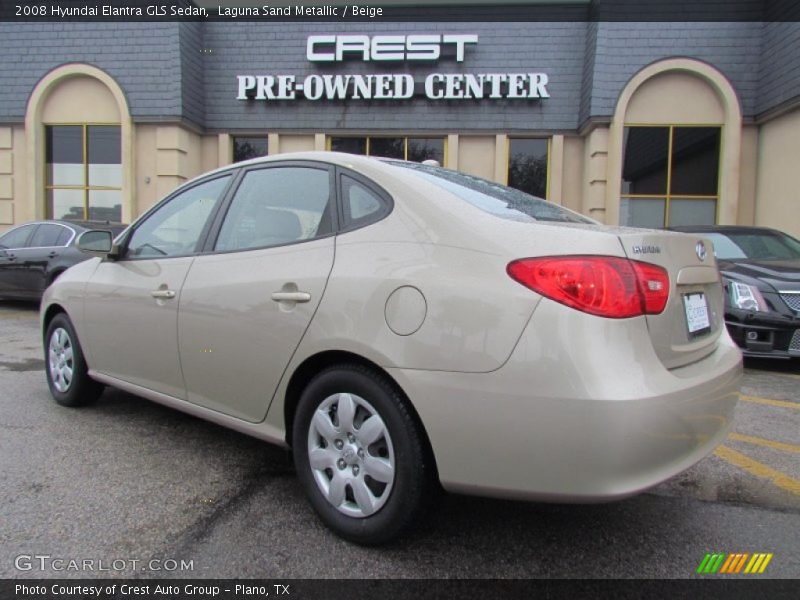 Laguna Sand Metallic / Beige 2008 Hyundai Elantra GLS Sedan