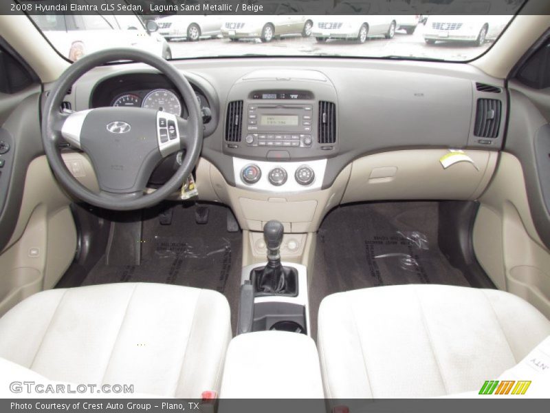 Laguna Sand Metallic / Beige 2008 Hyundai Elantra GLS Sedan