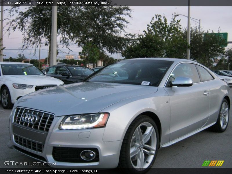 Ice Silver Metallic / Black 2012 Audi S5 4.2 FSI quattro Coupe