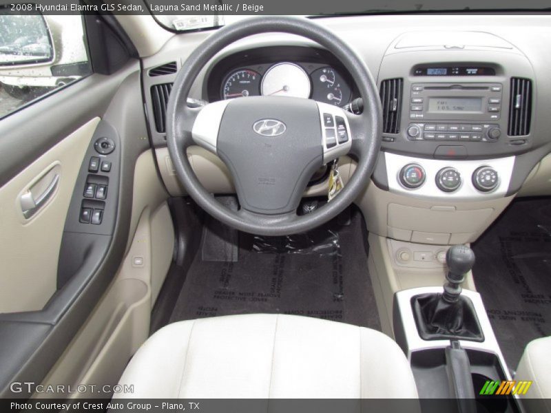 Laguna Sand Metallic / Beige 2008 Hyundai Elantra GLS Sedan