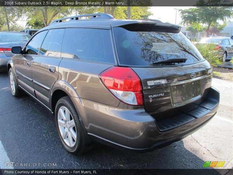 Deep Bronze Metallic / Warm Ivory 2008 Subaru Outback 2.5i Wagon