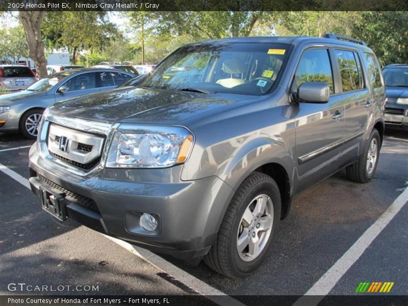 Nimbus Gray Metallic / Gray 2009 Honda Pilot EX