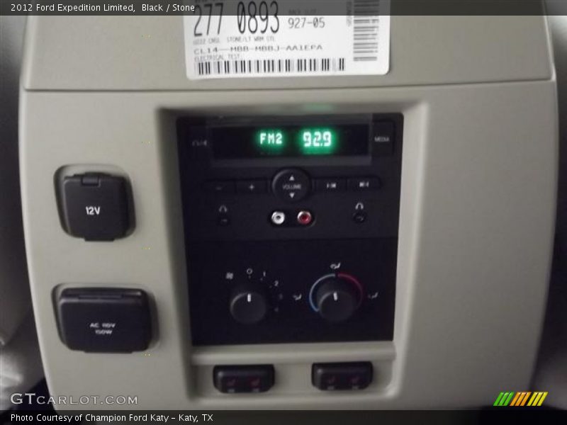 Controls of 2012 Expedition Limited