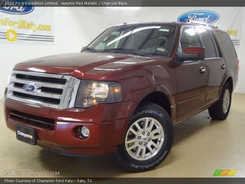 Autumn Red Metallic / Charcoal Black 2012 Ford Expedition Limited