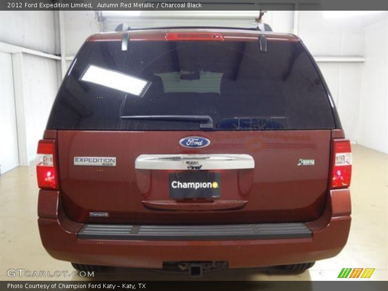 Autumn Red Metallic / Charcoal Black 2012 Ford Expedition Limited