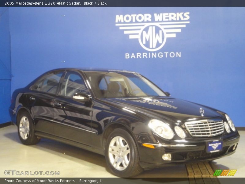 Black / Black 2005 Mercedes-Benz E 320 4Matic Sedan