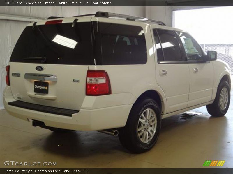 White Platinum Tri-Coat / Stone 2012 Ford Expedition Limited