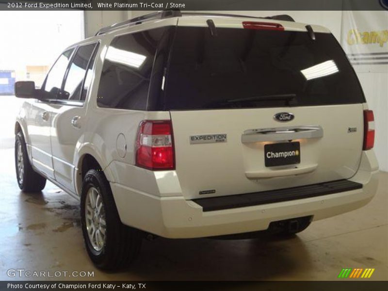 White Platinum Tri-Coat / Stone 2012 Ford Expedition Limited