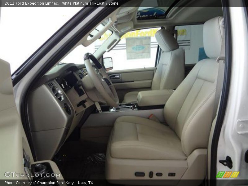 White Platinum Tri-Coat / Stone 2012 Ford Expedition Limited
