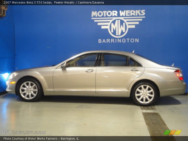 Pewter Metallic / Cashmere/Savanna 2007 Mercedes-Benz S 550 Sedan