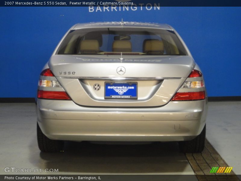Pewter Metallic / Cashmere/Savanna 2007 Mercedes-Benz S 550 Sedan