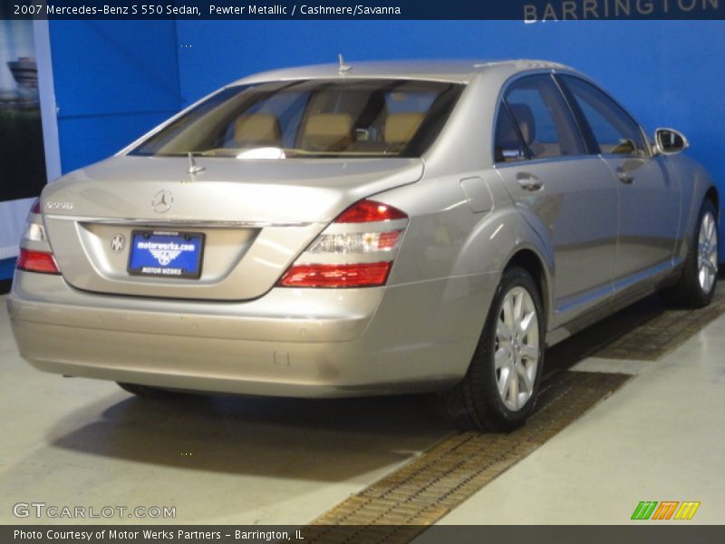 Pewter Metallic / Cashmere/Savanna 2007 Mercedes-Benz S 550 Sedan