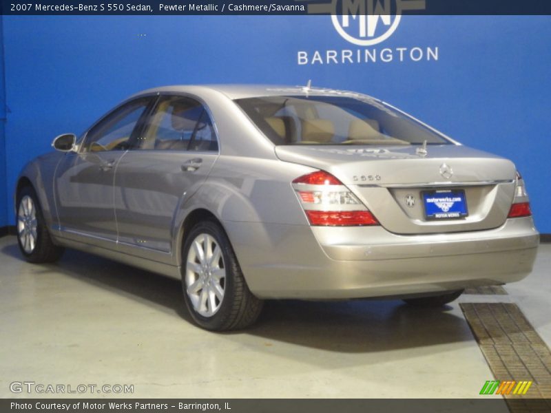 Pewter Metallic / Cashmere/Savanna 2007 Mercedes-Benz S 550 Sedan