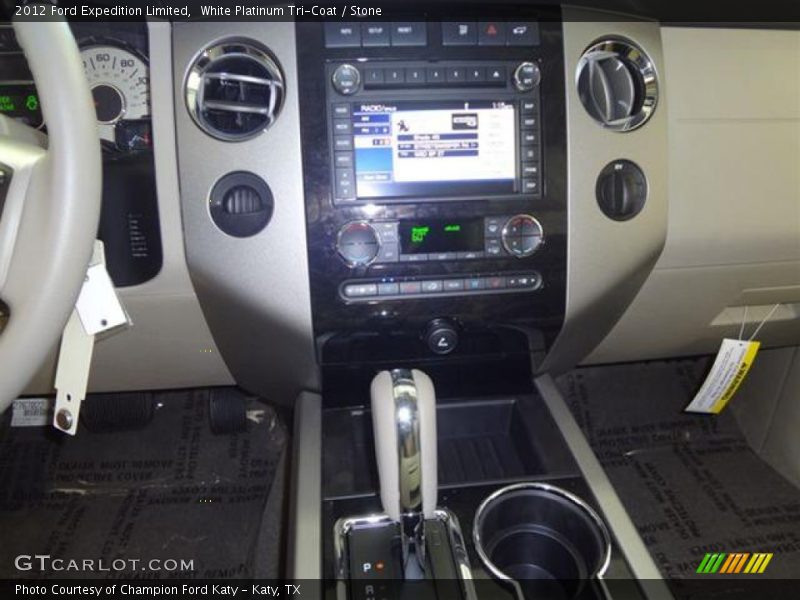 White Platinum Tri-Coat / Stone 2012 Ford Expedition Limited