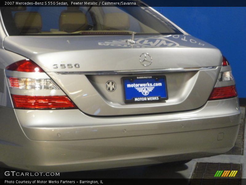 Pewter Metallic / Cashmere/Savanna 2007 Mercedes-Benz S 550 Sedan