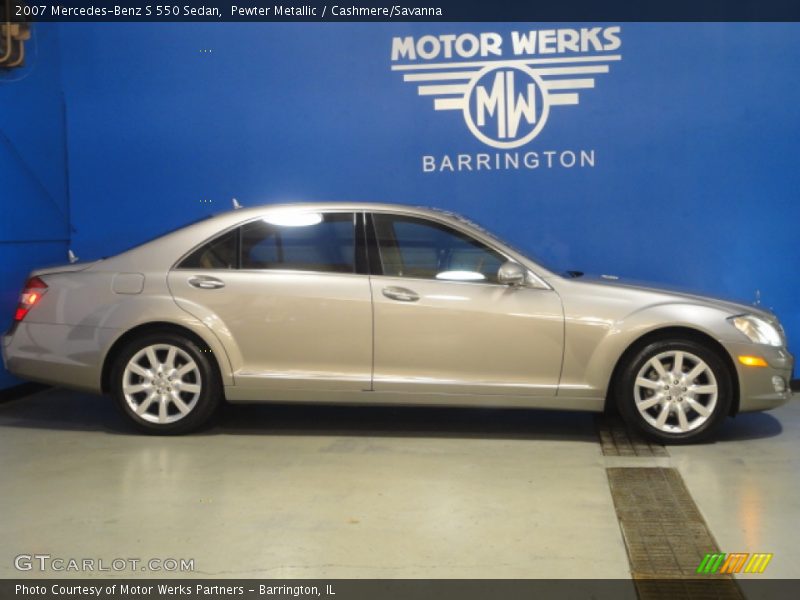 Pewter Metallic / Cashmere/Savanna 2007 Mercedes-Benz S 550 Sedan