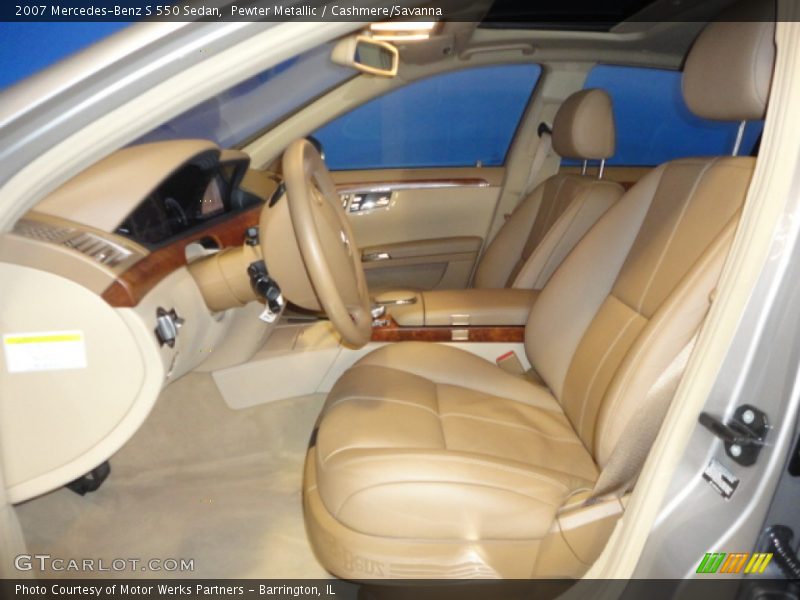 Pewter Metallic / Cashmere/Savanna 2007 Mercedes-Benz S 550 Sedan