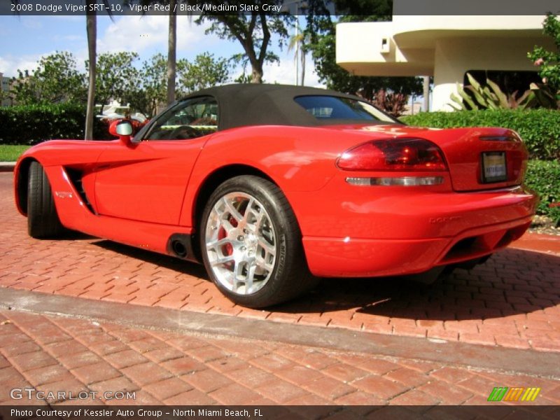 Viper Red / Black/Medium Slate Gray 2008 Dodge Viper SRT-10