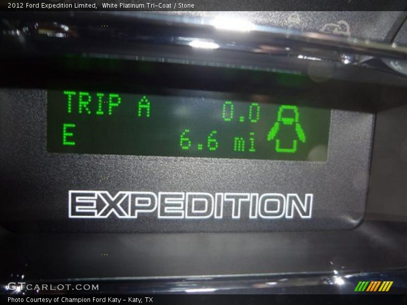 White Platinum Tri-Coat / Stone 2012 Ford Expedition Limited