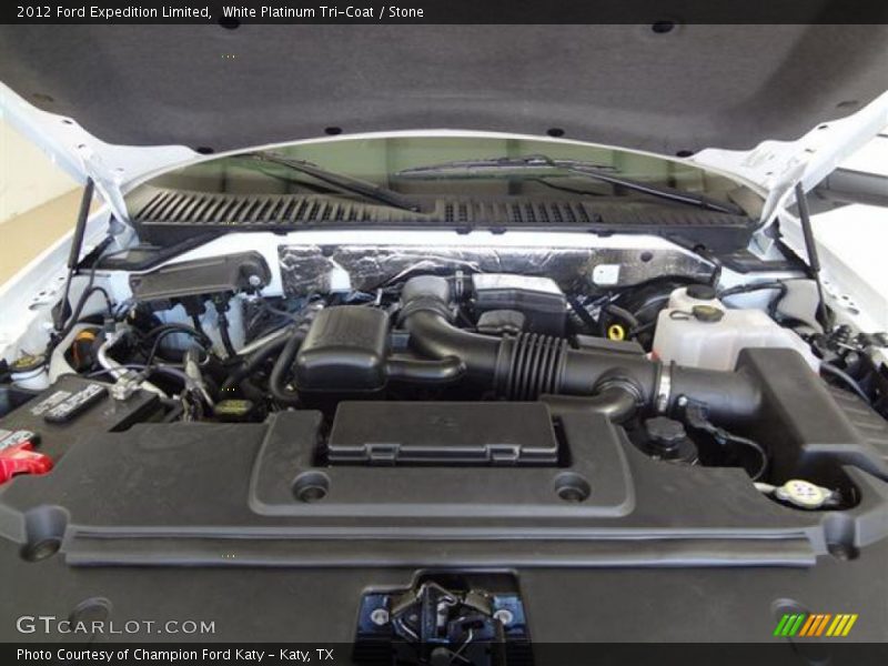 White Platinum Tri-Coat / Stone 2012 Ford Expedition Limited