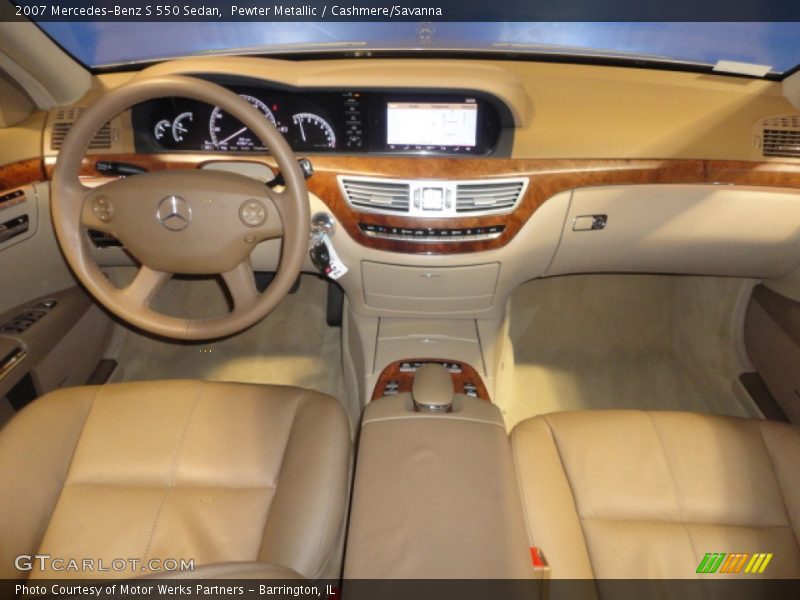 Pewter Metallic / Cashmere/Savanna 2007 Mercedes-Benz S 550 Sedan