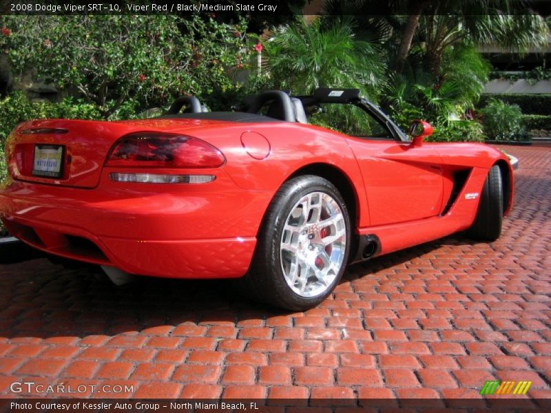 Viper Red / Black/Medium Slate Gray 2008 Dodge Viper SRT-10