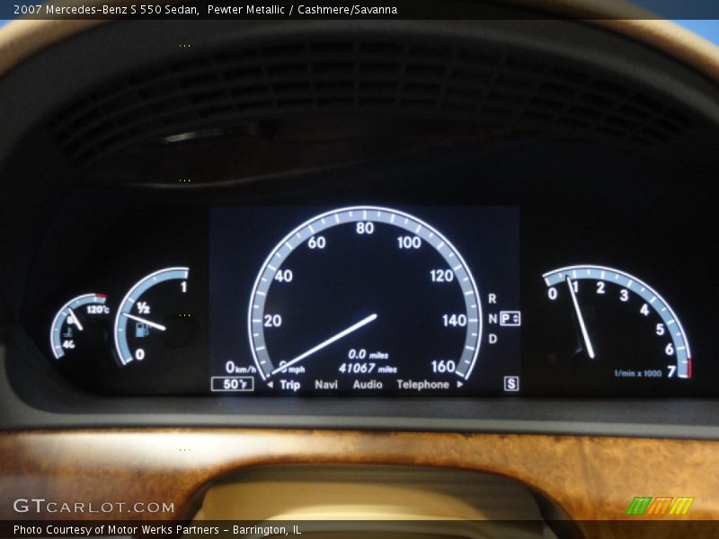 Pewter Metallic / Cashmere/Savanna 2007 Mercedes-Benz S 550 Sedan