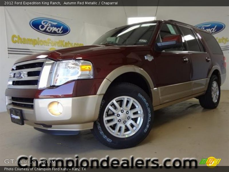 Autumn Red Metallic / Chaparral 2012 Ford Expedition King Ranch
