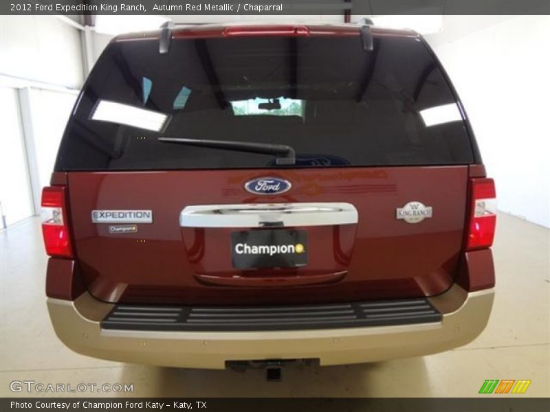 Autumn Red Metallic / Chaparral 2012 Ford Expedition King Ranch