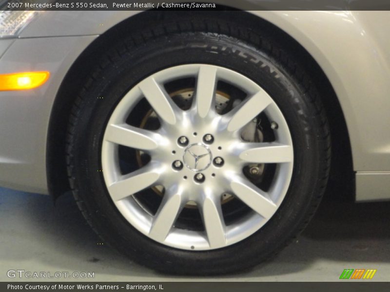 Pewter Metallic / Cashmere/Savanna 2007 Mercedes-Benz S 550 Sedan