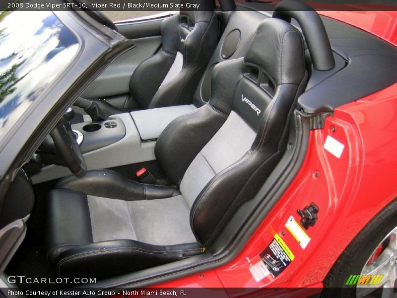  2008 Viper SRT-10 Black/Medium Slate Gray Interior