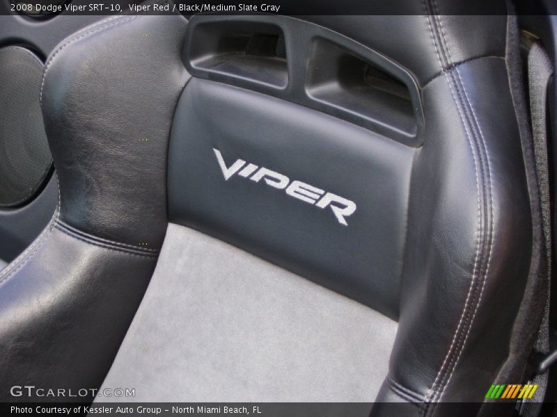 Embroidered Viper logo on seat - 2008 Dodge Viper SRT-10