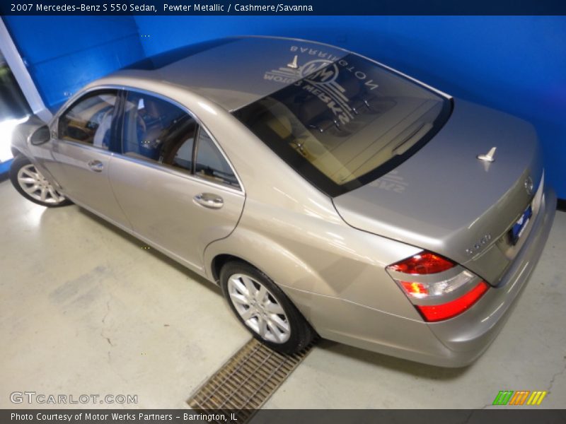 Pewter Metallic / Cashmere/Savanna 2007 Mercedes-Benz S 550 Sedan