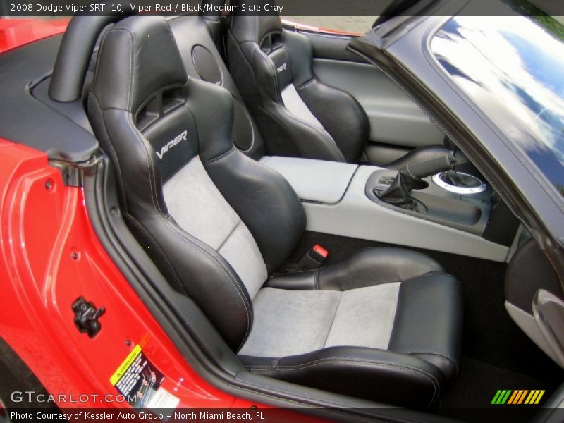  2008 Viper SRT-10 Black/Medium Slate Gray Interior