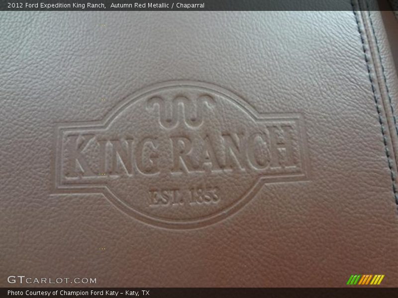 Autumn Red Metallic / Chaparral 2012 Ford Expedition King Ranch
