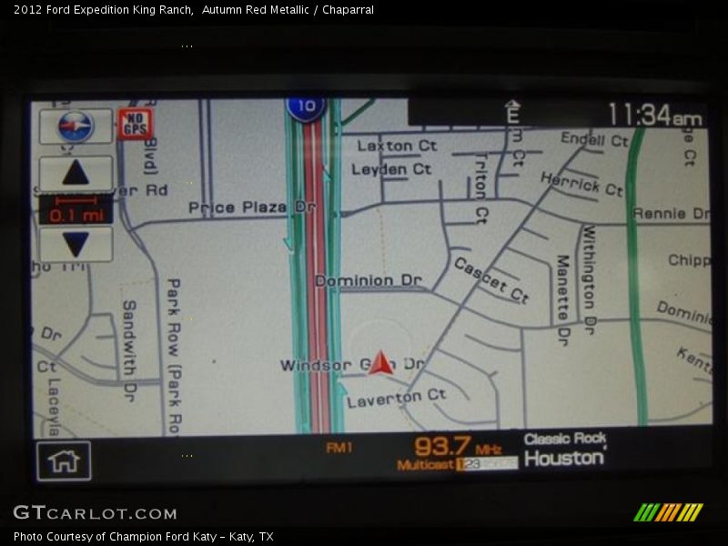 Navigation of 2012 Expedition King Ranch