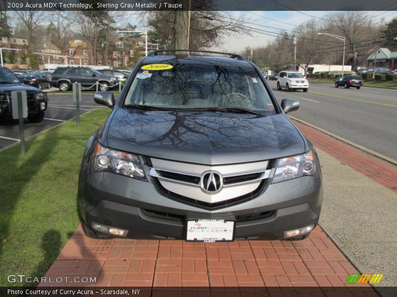 Sterling Gray Metallic / Taupe 2009 Acura MDX Technology