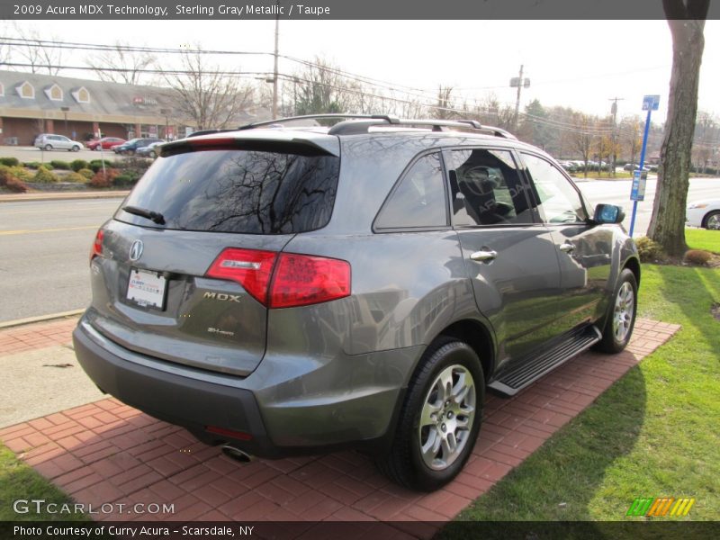 Sterling Gray Metallic / Taupe 2009 Acura MDX Technology