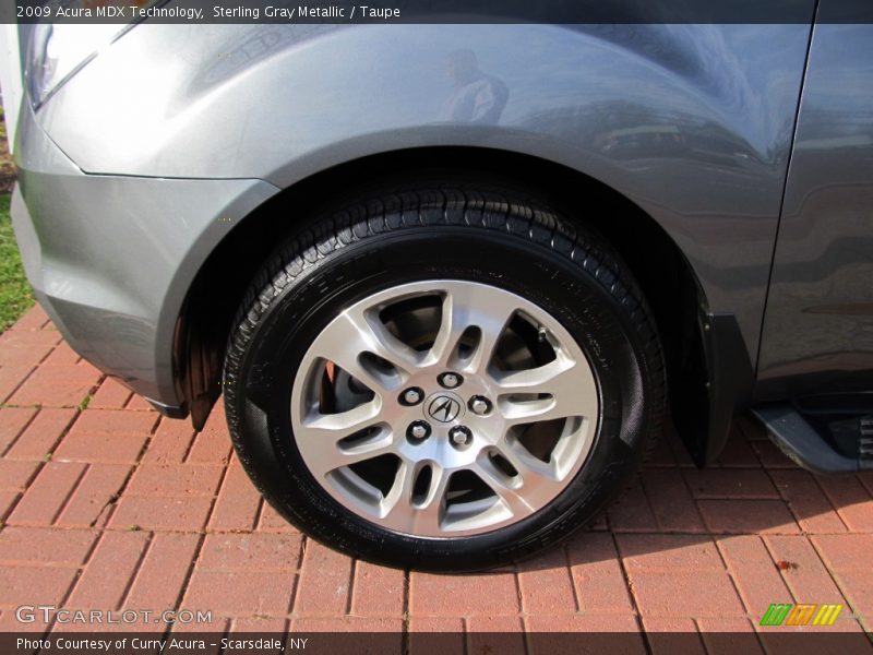 Sterling Gray Metallic / Taupe 2009 Acura MDX Technology