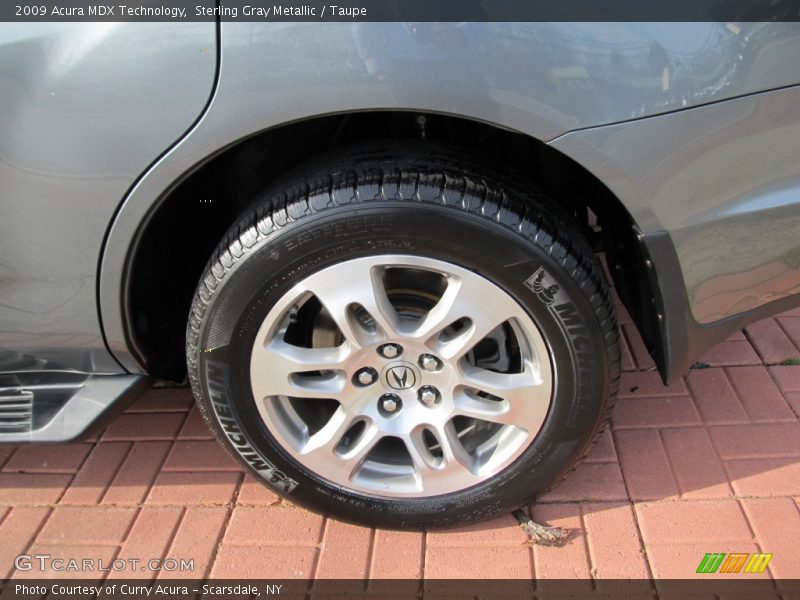 Sterling Gray Metallic / Taupe 2009 Acura MDX Technology