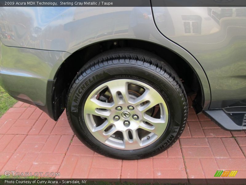 Sterling Gray Metallic / Taupe 2009 Acura MDX Technology
