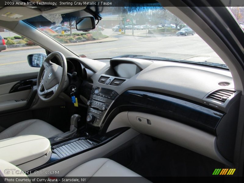 Sterling Gray Metallic / Taupe 2009 Acura MDX Technology