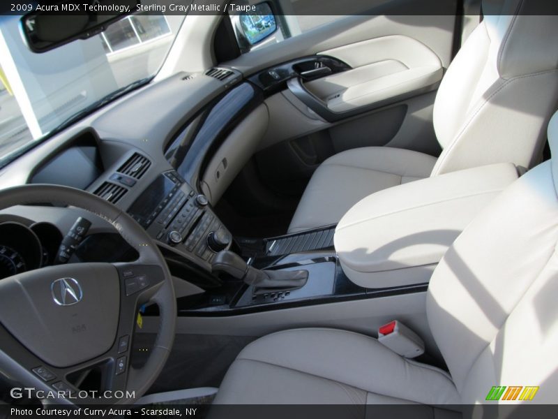 Sterling Gray Metallic / Taupe 2009 Acura MDX Technology