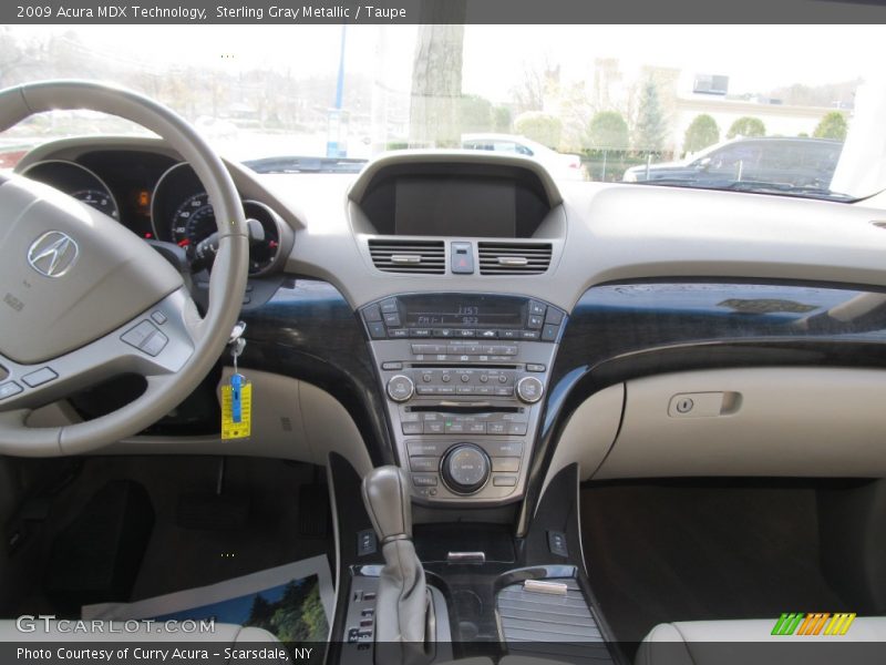 Sterling Gray Metallic / Taupe 2009 Acura MDX Technology