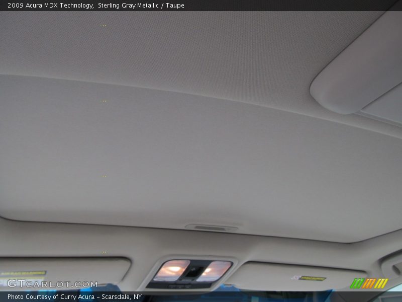 Sterling Gray Metallic / Taupe 2009 Acura MDX Technology