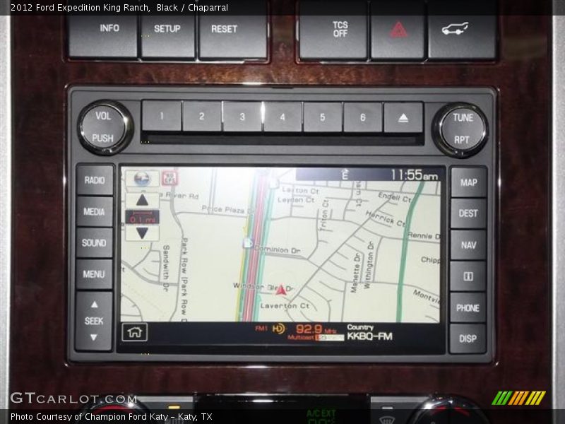Navigation of 2012 Expedition King Ranch
