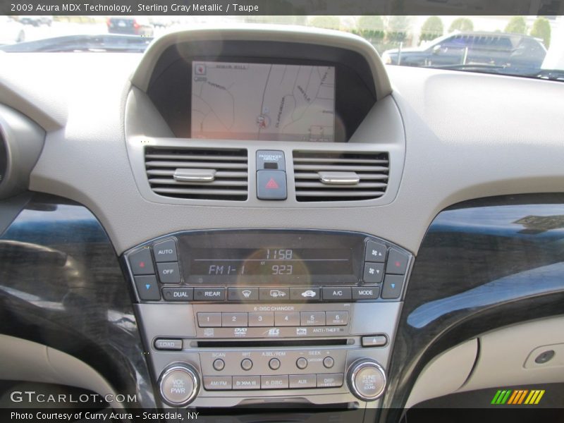 Sterling Gray Metallic / Taupe 2009 Acura MDX Technology